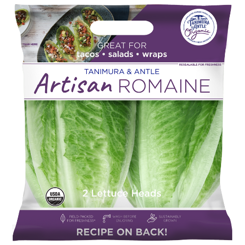 Tanimura & Antle Organic Artisan Romaine 2 count of heads